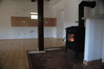 Kitchen with fireplace (connected to central heating)